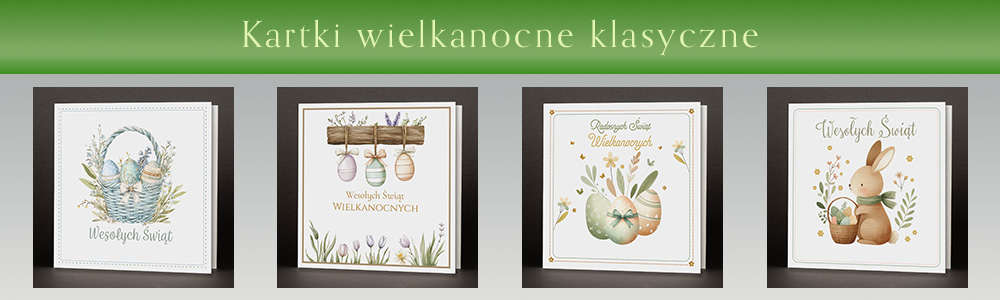 Klasyczne kartki wielkanocne